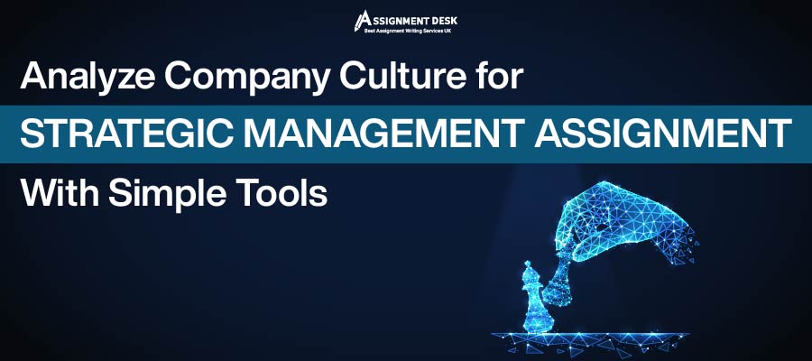 Analysis of company culture with strategic management tools
