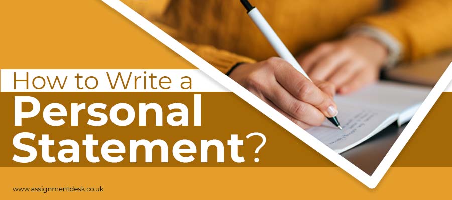 How to write a personal statement?