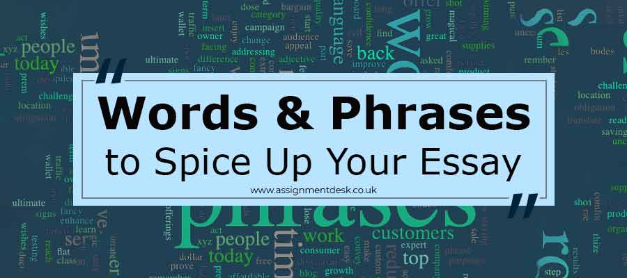 Words & Phrases to Spice Up Your Essay