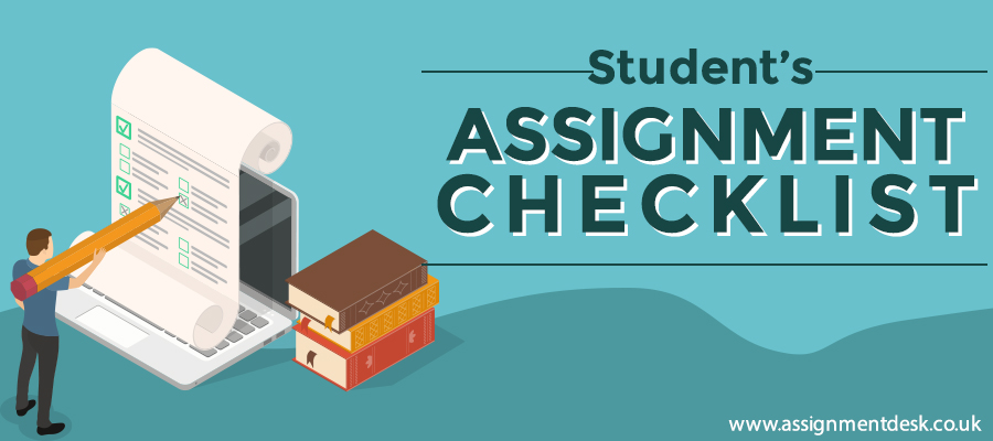 Student’s Assignment Checklist