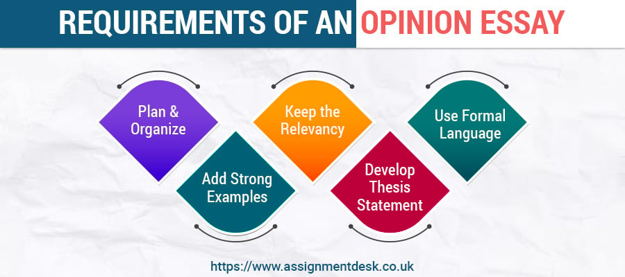 requirements of an opinion essay