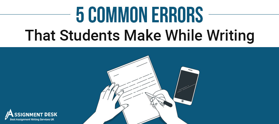 writing errors by students