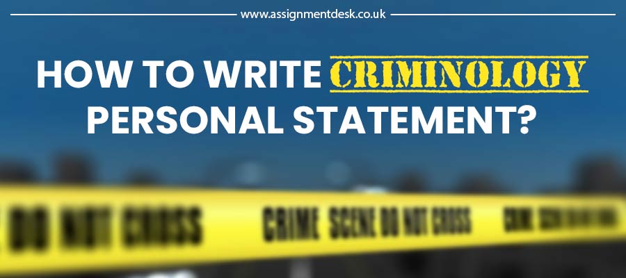 criminology personal statement guide