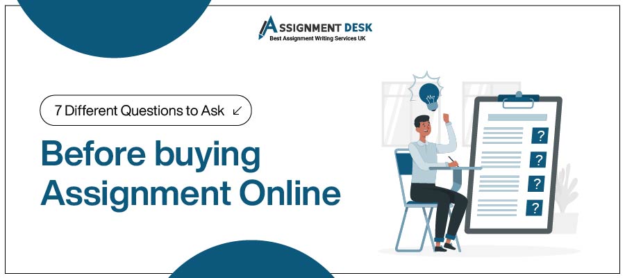 Different Questions to Ask Before Buying Assignment Online